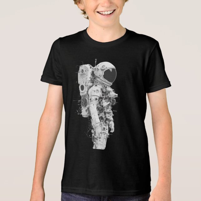 En Tri-matière T-shirt de l'astronaute de la jeunesse Space Explo (Recto)