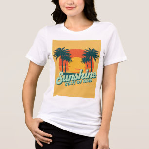 En Tri-matière T-shirt de l'État ensoleillé, chemise de vacances 