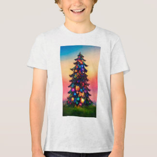 En Tri-matière T-shirt de Noël du garçon
