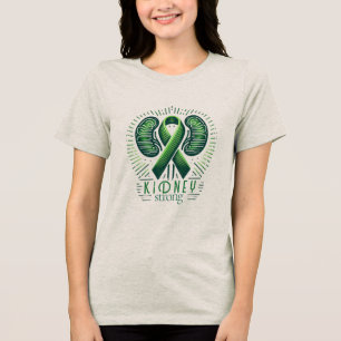 En Tri-matière T-shirt de sensibilisation à la maladie rénale - R