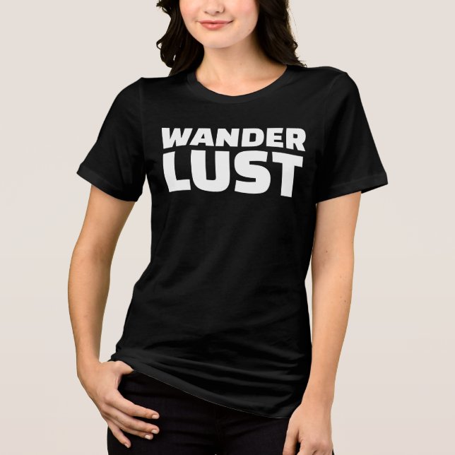  EN TRI-MATIÈRE T-SHIRT DE VOYAGE WANDERLUST (Recto)