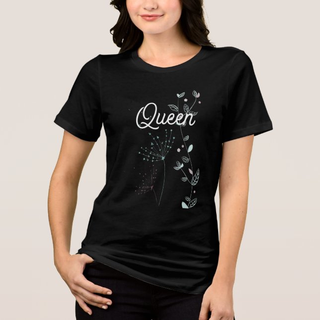 En Tri-matière T-shirt Design esthétique féminin (Recto)
