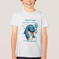 T-shirt Dolphin Pixel personnalisé — Nom personnal