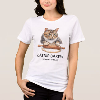 En Tri-matière T-shirt drôle de Chat Boulanger 😺 “Boulangerie de