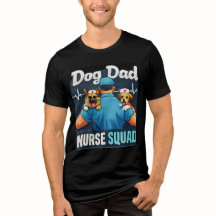 T-shirt drôle pour infirmier papa de chien de l'éq