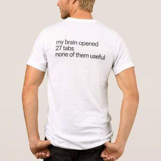 En Tri-matière T-shirt drôle pour surpenseurs | Tee-shirt humour