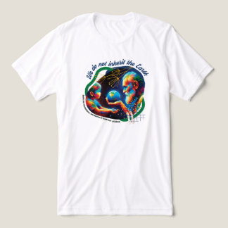 En Tri-matière T-shirt éco-compatible avec les devis de la Terre 