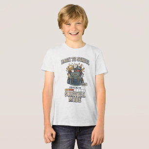 En Tri-matière T-Shirt Enseignant Mode Survie Rentrée Scolaire