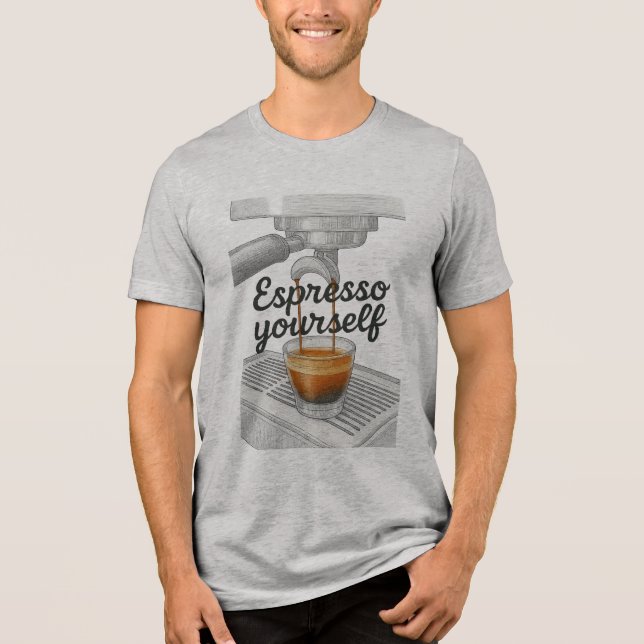 En Tri-matière T-shirt Espresso Yourself Premium Homme (Recto)