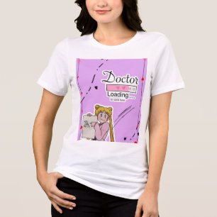 En Tri-matière T-shirt esthétique Anime Cute Doctor Médecin Kaw