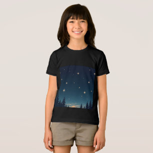 En Tri-matière t-shirt étoile filmée dans le ciel nocturne