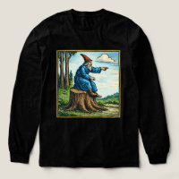 T-shirt fantaisie rétro médiéval cavalier escargot
