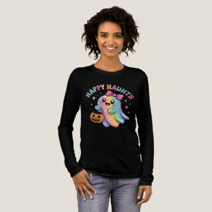 En Tri-matière T-Shirt Fantôme Arc-en-Ciel Pastel – Kawaii Hallow