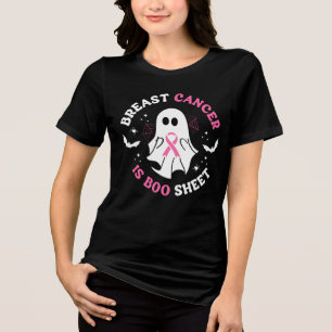 En Tri-matière T-shirt fantôme Breast Cancer Is Boo Sheet Éping
