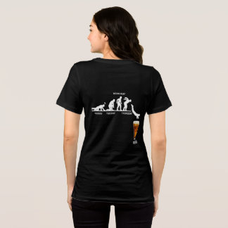 En Tri-matière T-Shirt Femme avec Impression au Dos « Évolution d