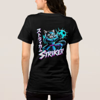T-Shirt Femme Cyberpunk Striker Cat