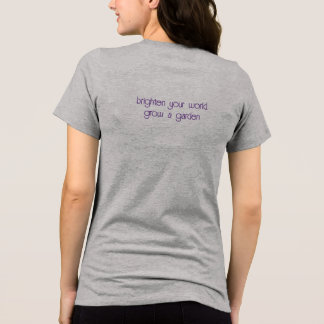 En Tri-matière T-shirt femme Iris violet et blanc