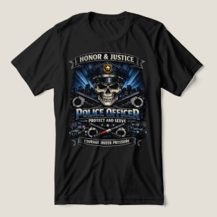 En Tri-matière T-shirt Fierté d'agent de police