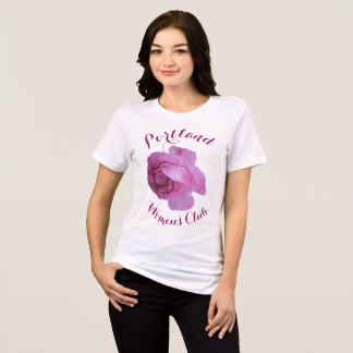 En Tri-matière T-shirt fleuri à poutres roses personnalisable