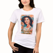 T-shirt Flowers and Smiles