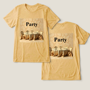 En Tri-matière T-shirt Gold Party Design Party