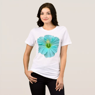 En Tri-matière T-shirt graphique à motif floral d'hibiscus sarcel