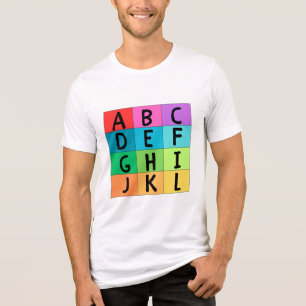 En Tri-matière T-shirt GRAPHIQUE ALPHABÉTIQUE