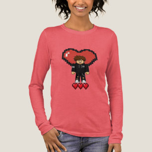 En Tri-matière T-Shirt Graphique Avatar de Gamer Pixel Heart