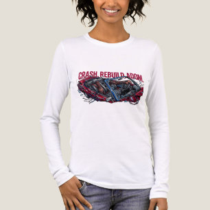 En Tri-matière T-Shirt Graphique Crash Rebuild Adom Cybernétique