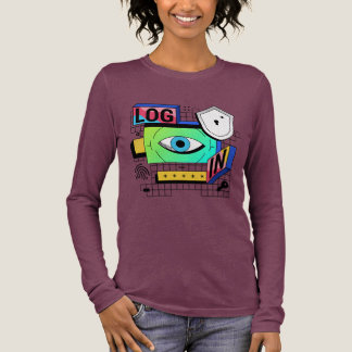 En Tri-matière T-Shirt Graphique de Sécurité de Connexion – Techn