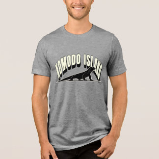En Tri-matière T-Shirt Graphique Dinosaure de l'Île de Komodo