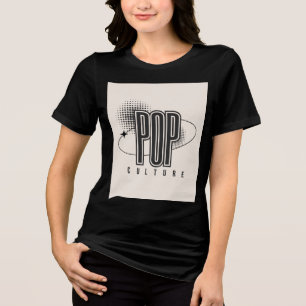 En Tri-matière T-Shirt Graphique Pop Culture Tee à Typographie