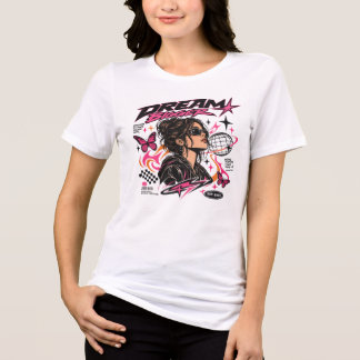 En Tri-matière T-Shirt Graphique Streetwear Cyber Y2K Rêve Plus G