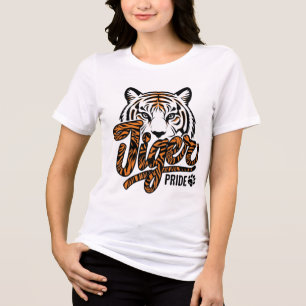 En Tri-matière T-shirt graphique Tigre Fier blanc