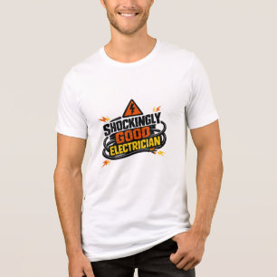 En Tri-matière T-shirt Grunge Industriel Électricien Choquant de