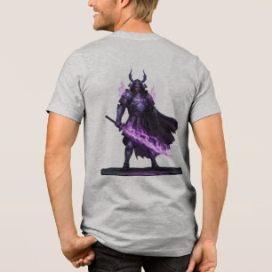 En Tri-matière T-Shirt Guerrier Samouraï Mystique — Arcane Violet