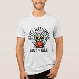 En Tri-matière T-shirt Halloween Crâne éffrayant