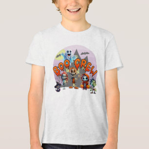 En Tri-matière T-Shirt Halloween de Boo Crew - Cute Éffrayant Squ