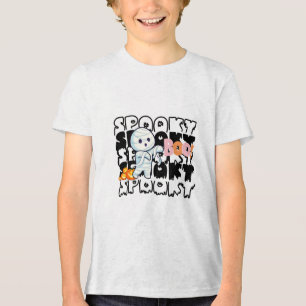 En Tri-matière T-Shirt Halloween éffrayant - Maman mignonne, Fauc