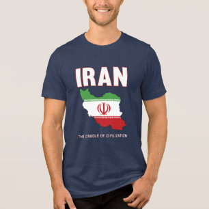En Tri-matière T-shirt iranienne de fierté, ni guerre ni paix