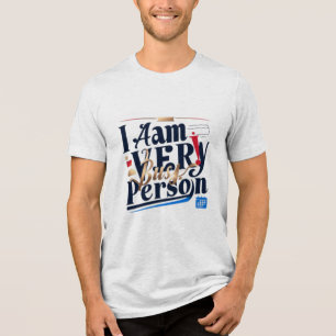 En Tri-matière T-shirt 'Je suis une personne très occupée'
