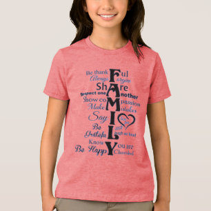 En Tri-matière T-shirt - lignes familiales