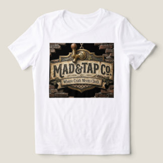 En Tri-matière T-Shirt logo MadTapCo | Enseigne de brasserie vint