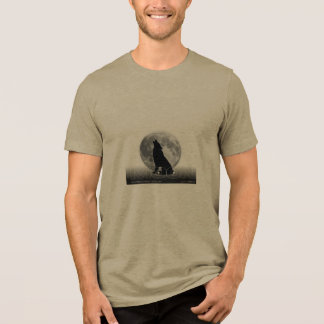 En Tri-matière T-Shirt Loup de Lune – Nuit Mystique de Pleine Lun