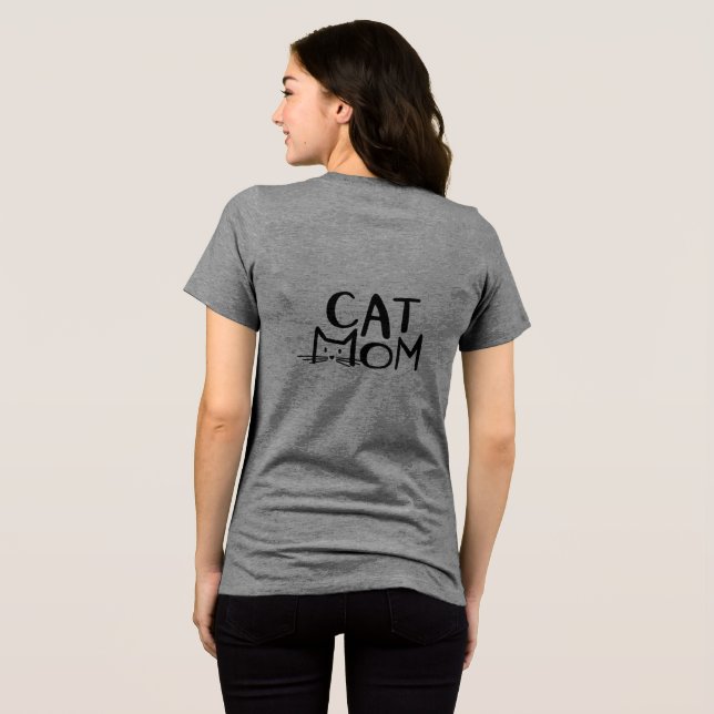 En Tri-matière t-shirt maman chat (Verso intégral)