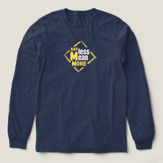 En Tri-matière T-Shirt Manches Longues Bleu Marine