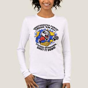 En Tri-matière T-Shirt Mauvais Blaireau Poing Non Autorisé Écrase