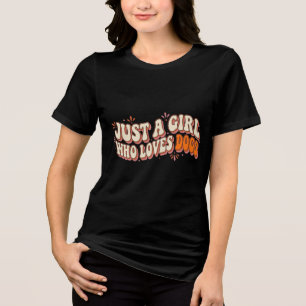 En Tri-matière T-shirt mignon pour amoureux de chiens