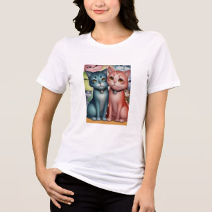 En Tri-matière T-shirt Mode femme - Chic, confortable et V