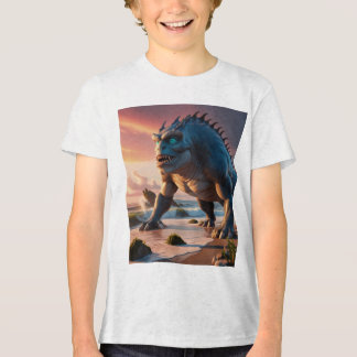 En Tri-matière T-shirt monstre marin pour enfants par Juan Cabana